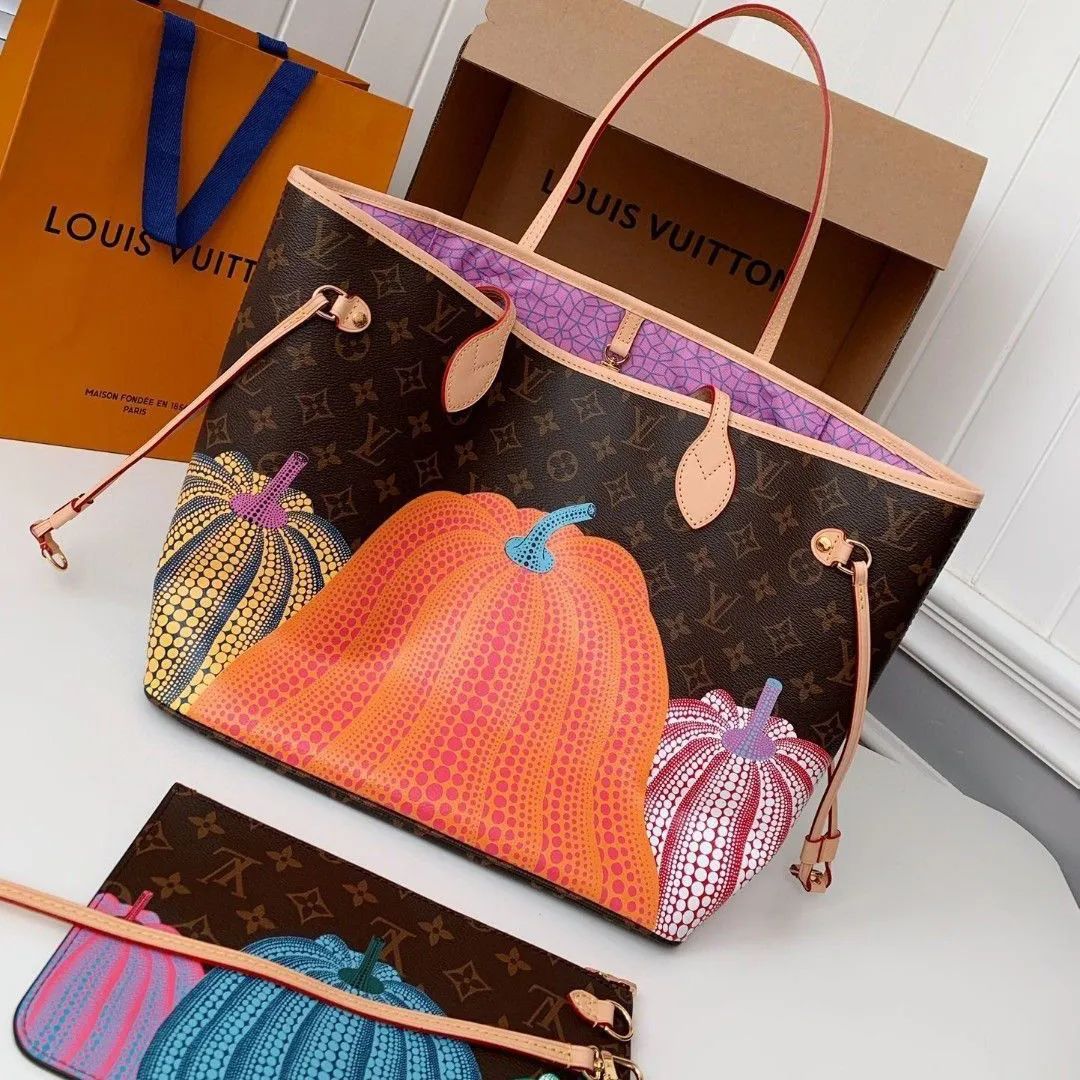 LV Pumpkin neverFull Bag - Main Image