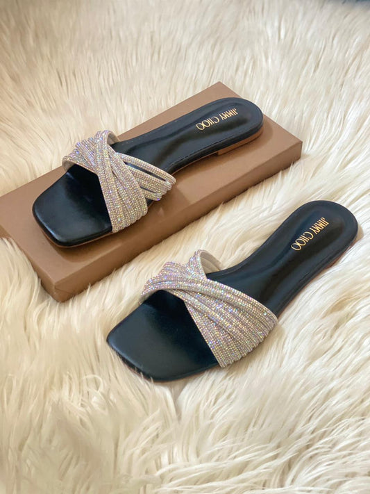 Jimmy Chooo mash Black slides