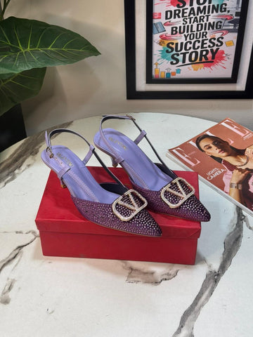 VALENTINN0 STONE HEEL PURPLE