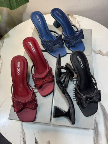 CRYSTAL BOW HEEL
